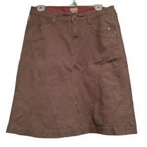 Royal Robbins Brown Jean Skirt